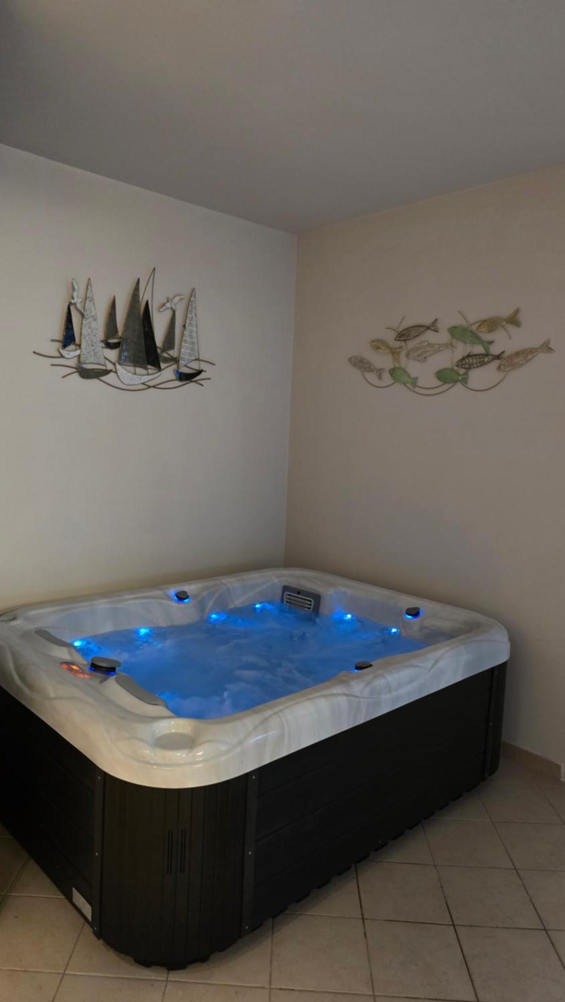 Blue Dolphin Apartment - Private Indoor Pool, Jacuzzi, Garden Split Luaran gambar